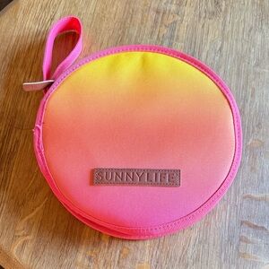 Sunnylife Pink and Yellow Round Bag